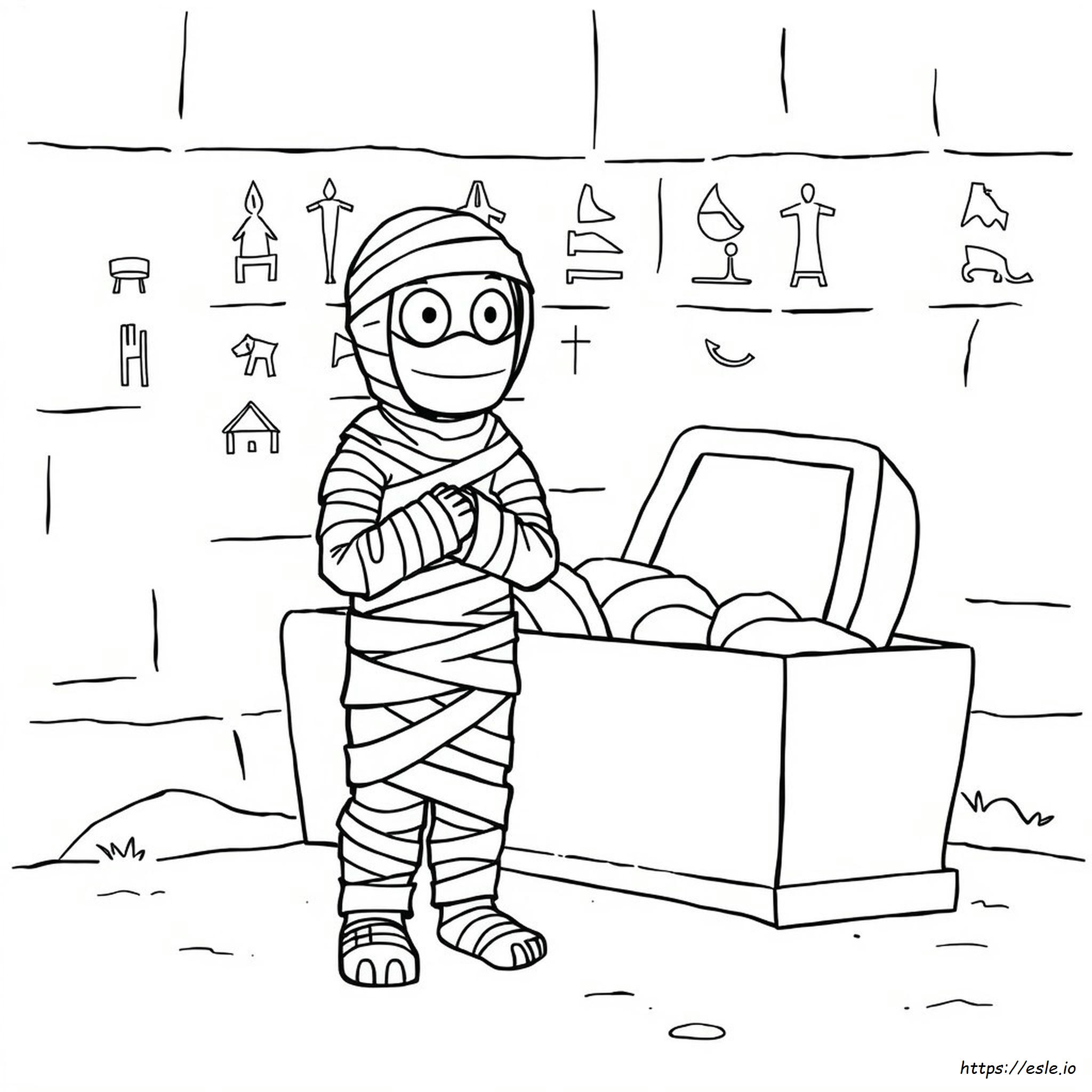 Free Printable Mummy Coloring Pages