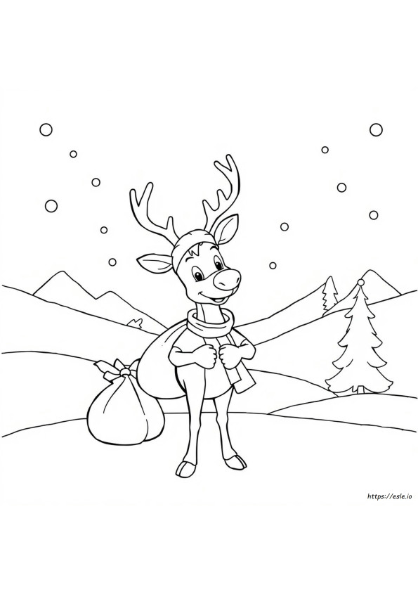 Rudolph Das Rotnasige Rentier Ausmalbilder