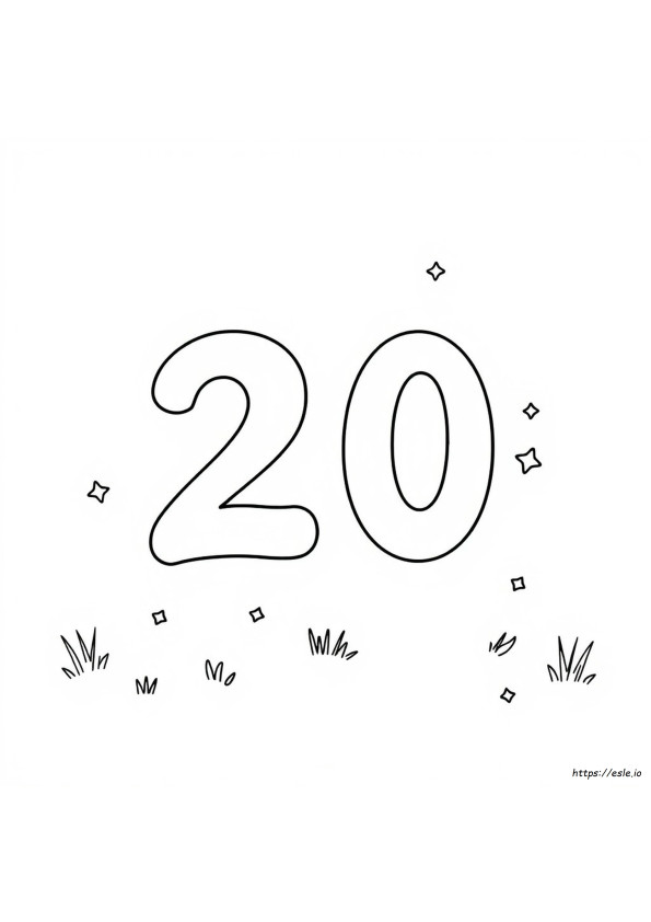 数字ぬりえ20