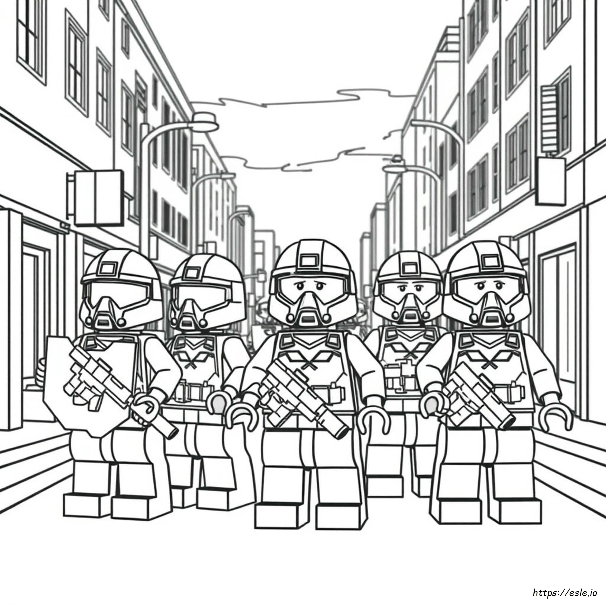 Kolorowanki Lego Swat