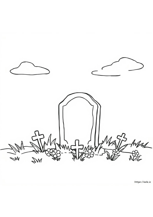 Coloriages De Pierre Tombale