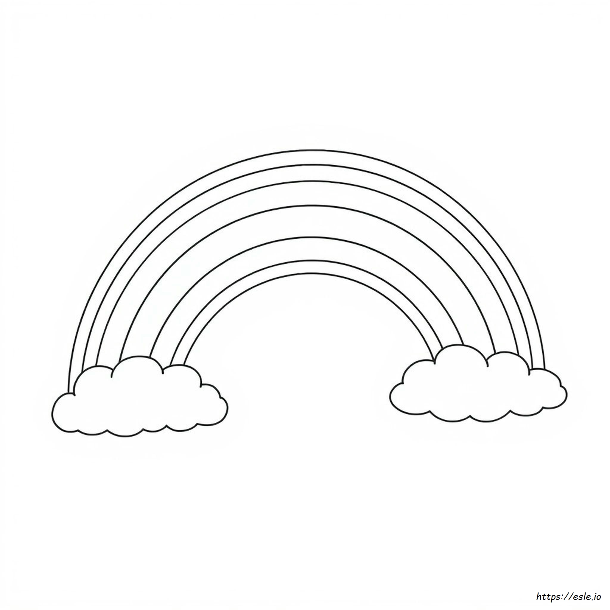 Free Printable Rainbow Coloring Pages