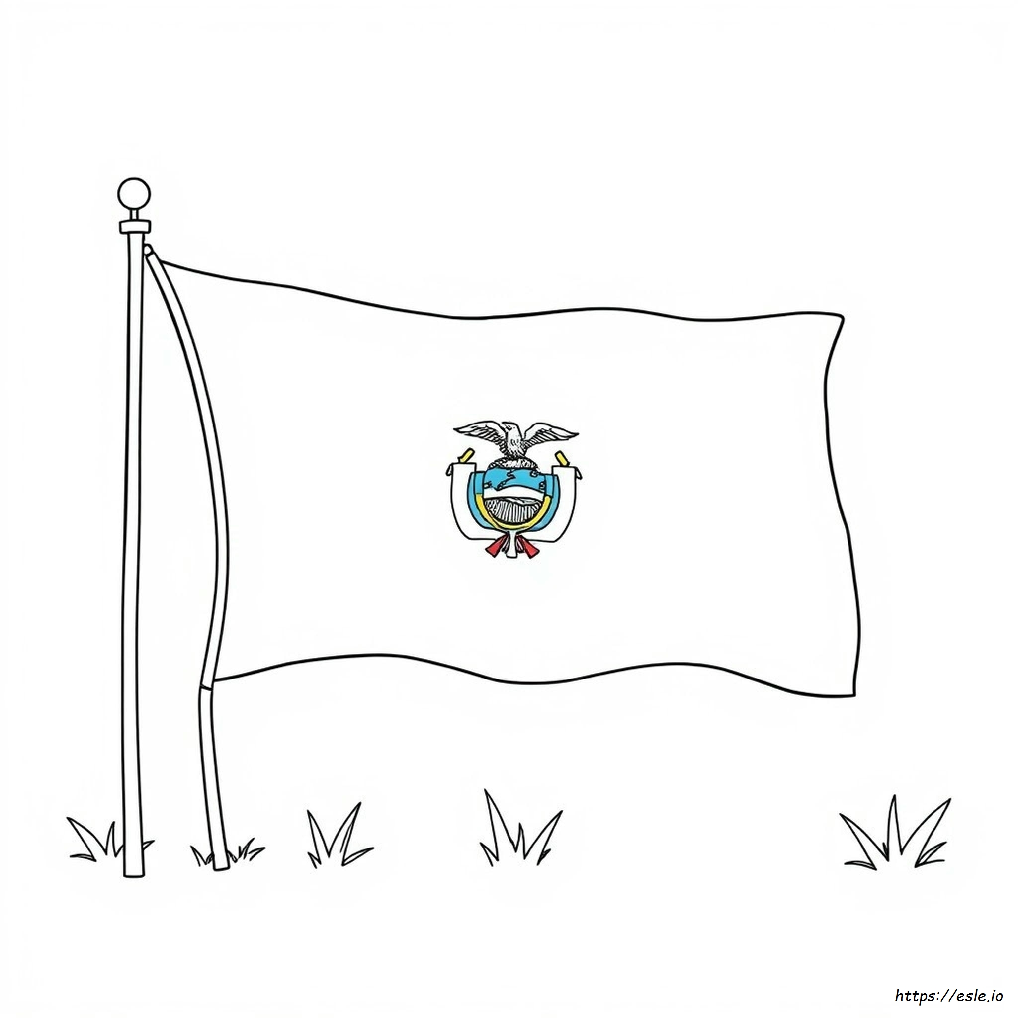 Bandiera Dell'ecuador Da Colorare