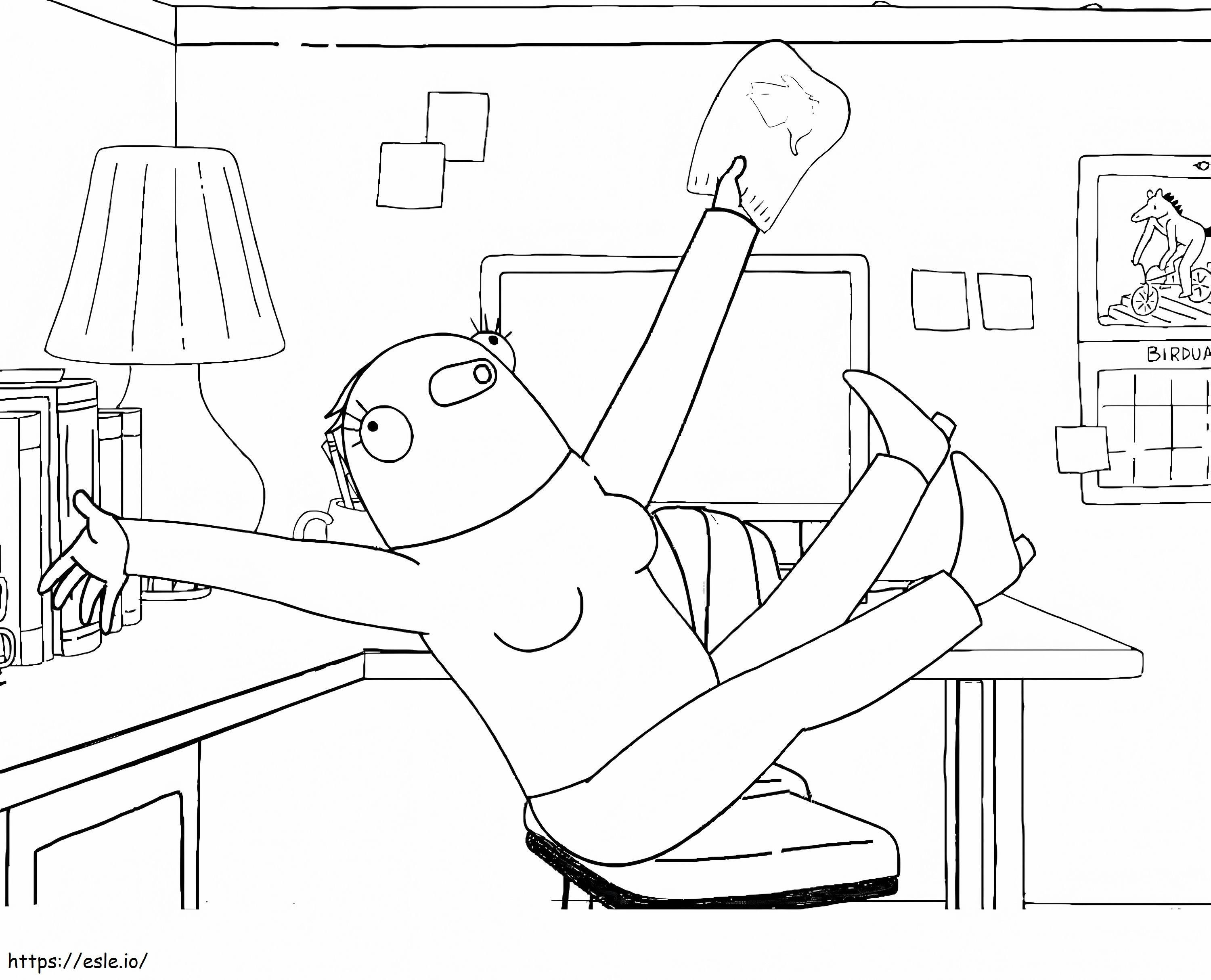 Funny Bertie coloring page