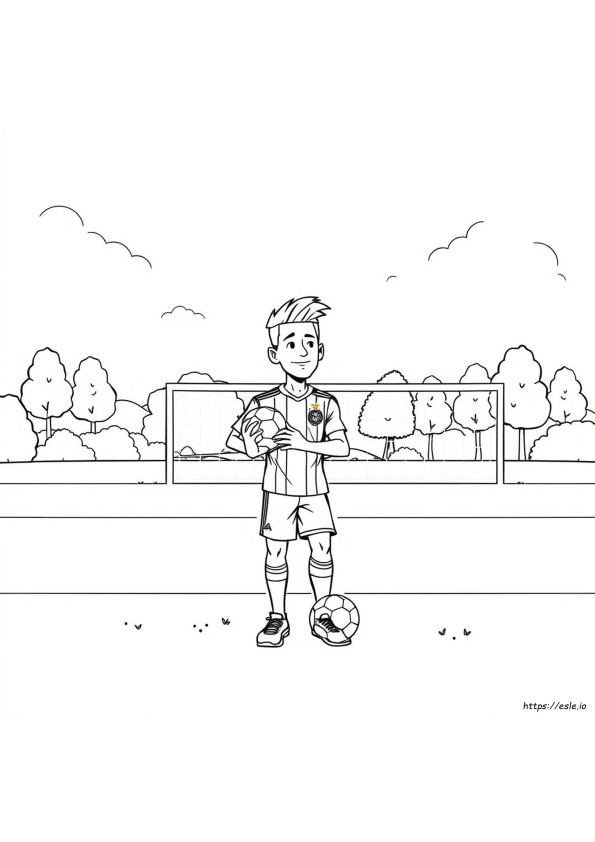 Coloring Neymar Drawing Easy