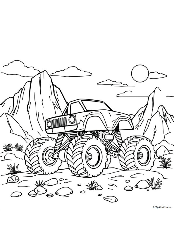 Coloriages Camions Monstres Pour Enfants