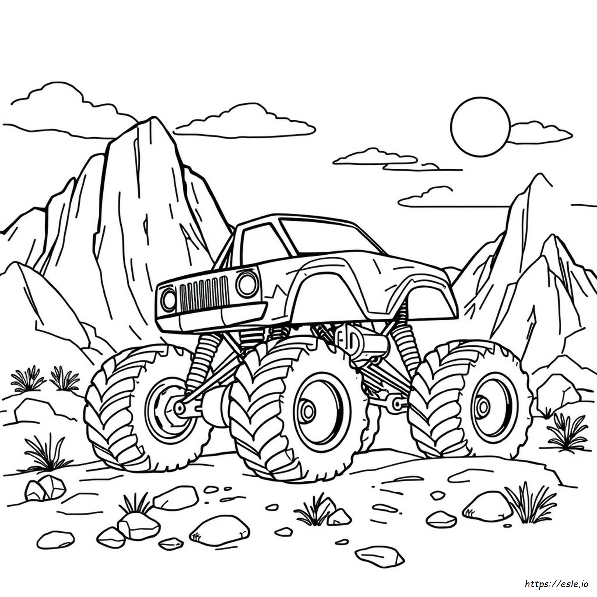 Monster Truck Coloring Pages For Kids