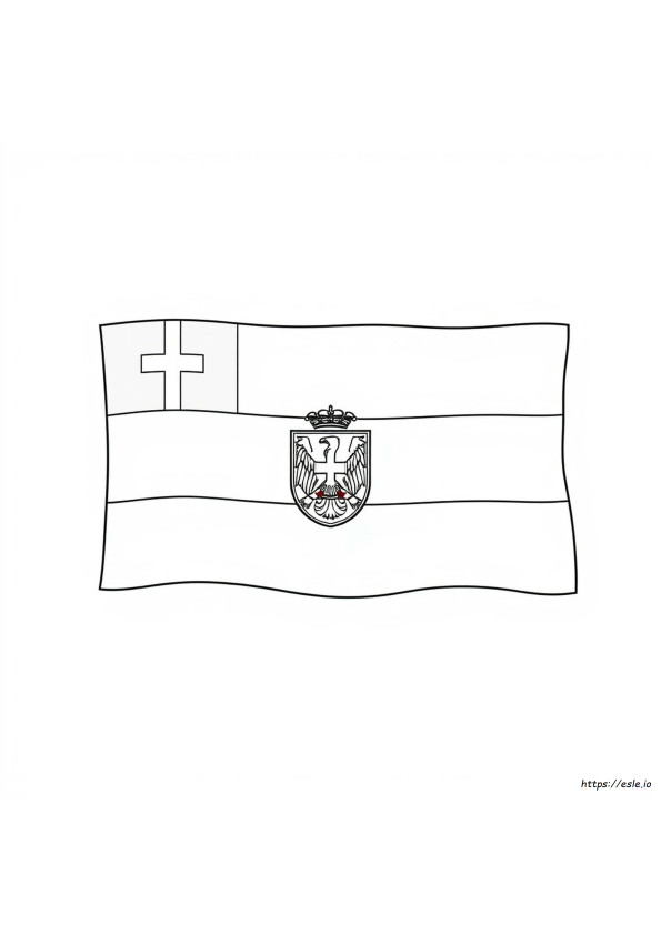Coloriage Drapeau Serbie