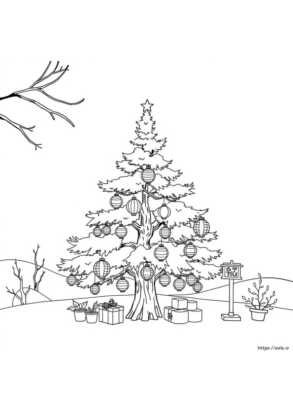 クリスマスぬりえ