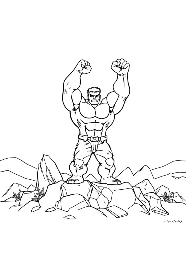 Incredible Hulk Ausmalbild