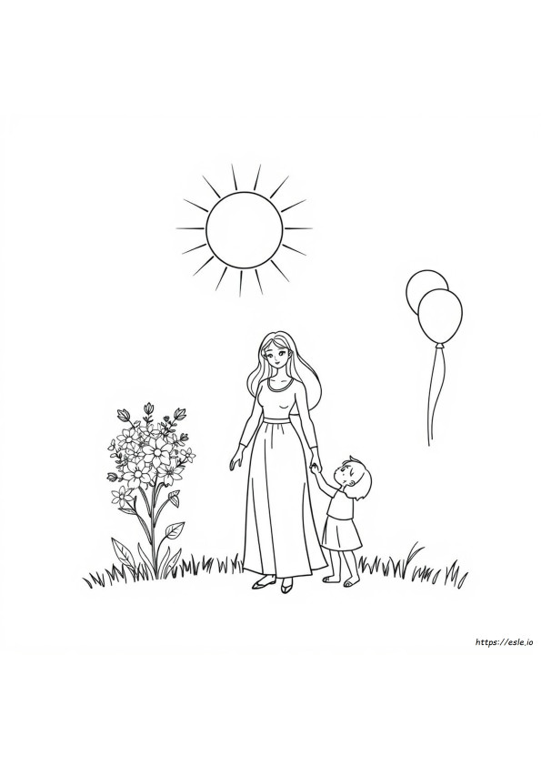 Best Mum Ever Colouring Pages