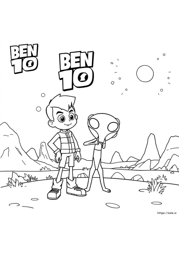 Dibujos Para Colorear De Ben 10 De Cartoon Network