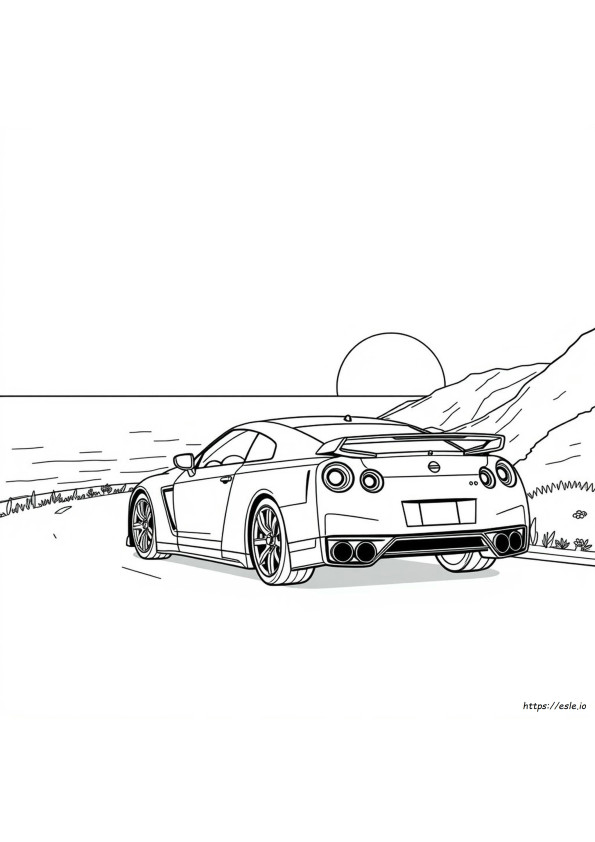 Nissan Skyline Kleurplaat