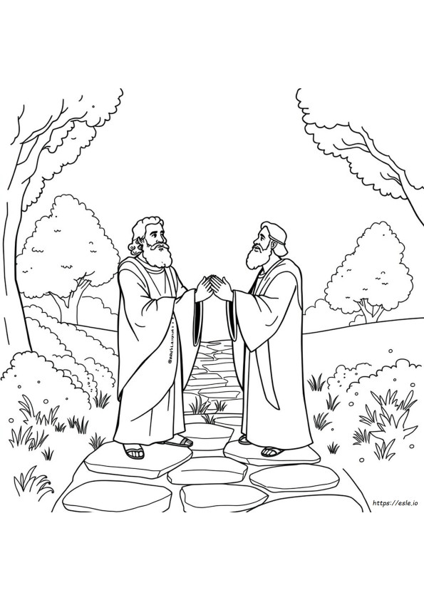 Desenhos De Paulo E Silas Para Colorir Grátis Para Imprimir