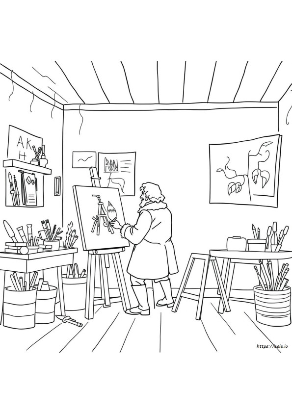 Free Rembrandt Coloring Pages