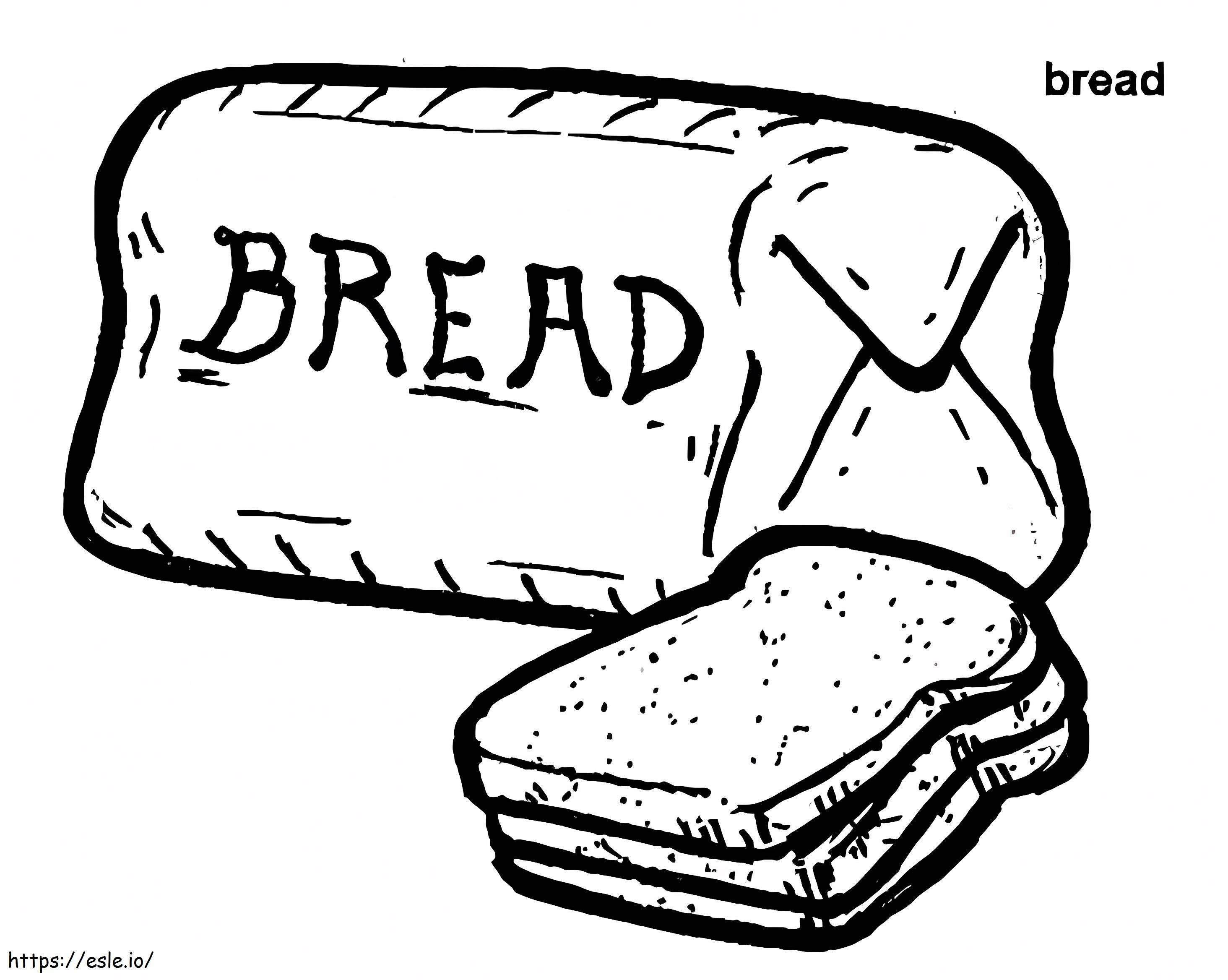 Darmowy chleb kolorowanka