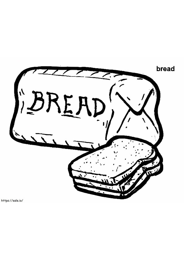 Free Bread coloring page