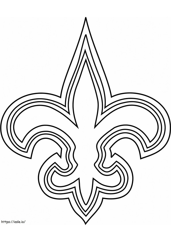 Logo-ul New Orleans Saints de colorat