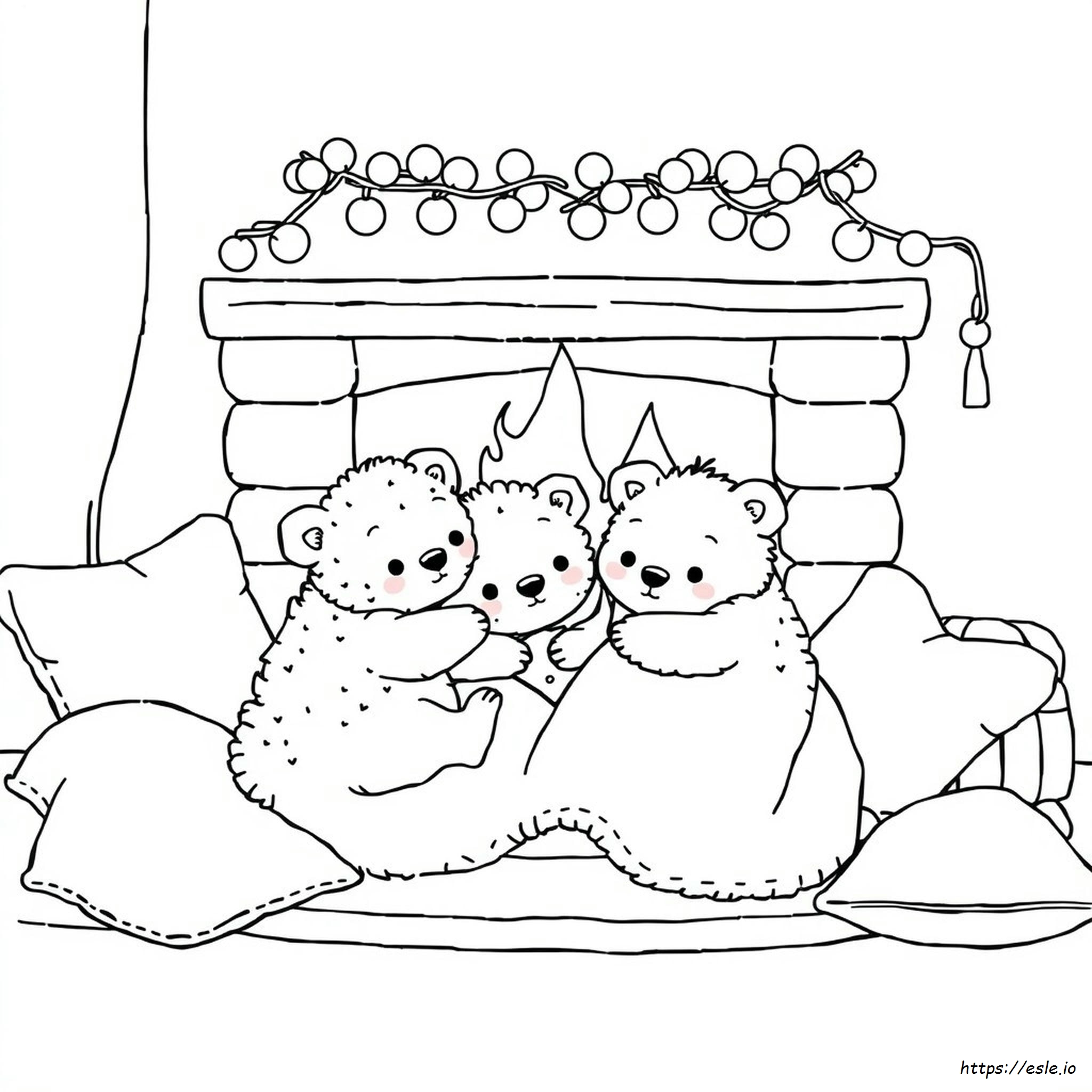Niedliche Ausmalbilder Flauschiges Hygge