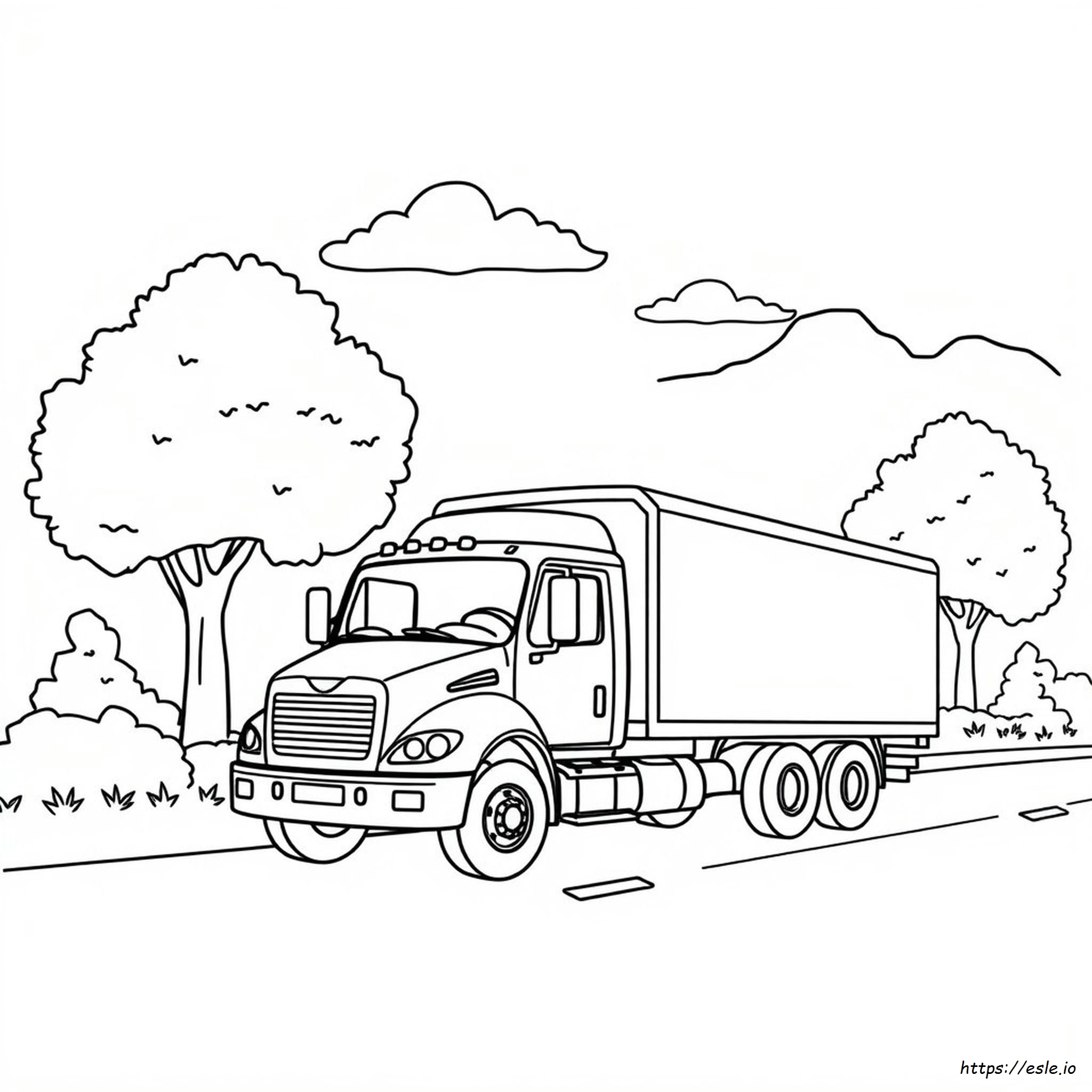 Camion Da Colorare Gratis