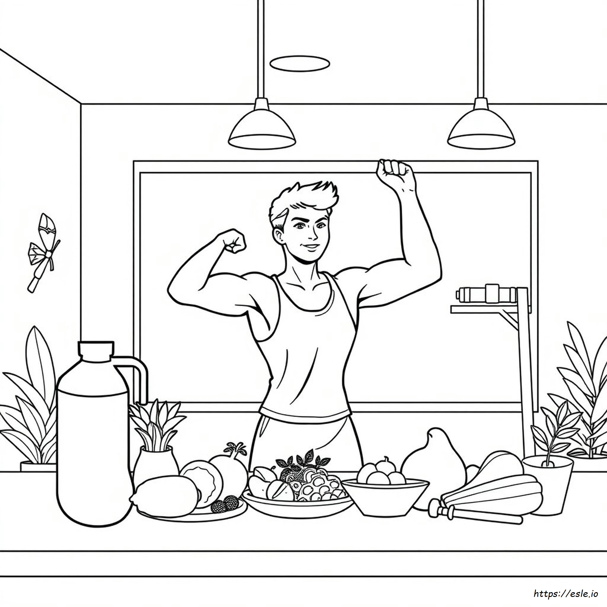 Healthy Body Coloring Pages