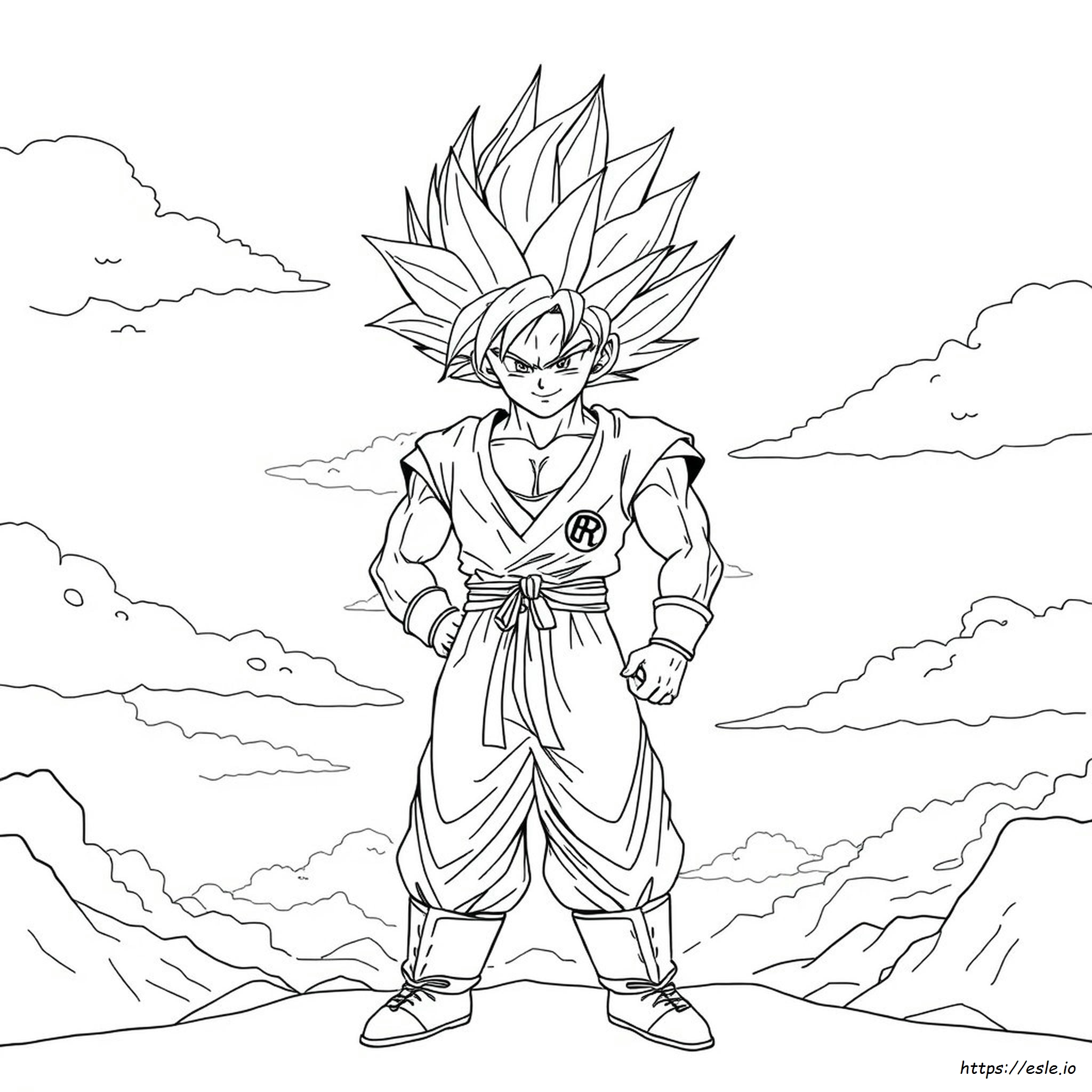 Goku Super Saiyan 5 Kleurplaten kleurplaat