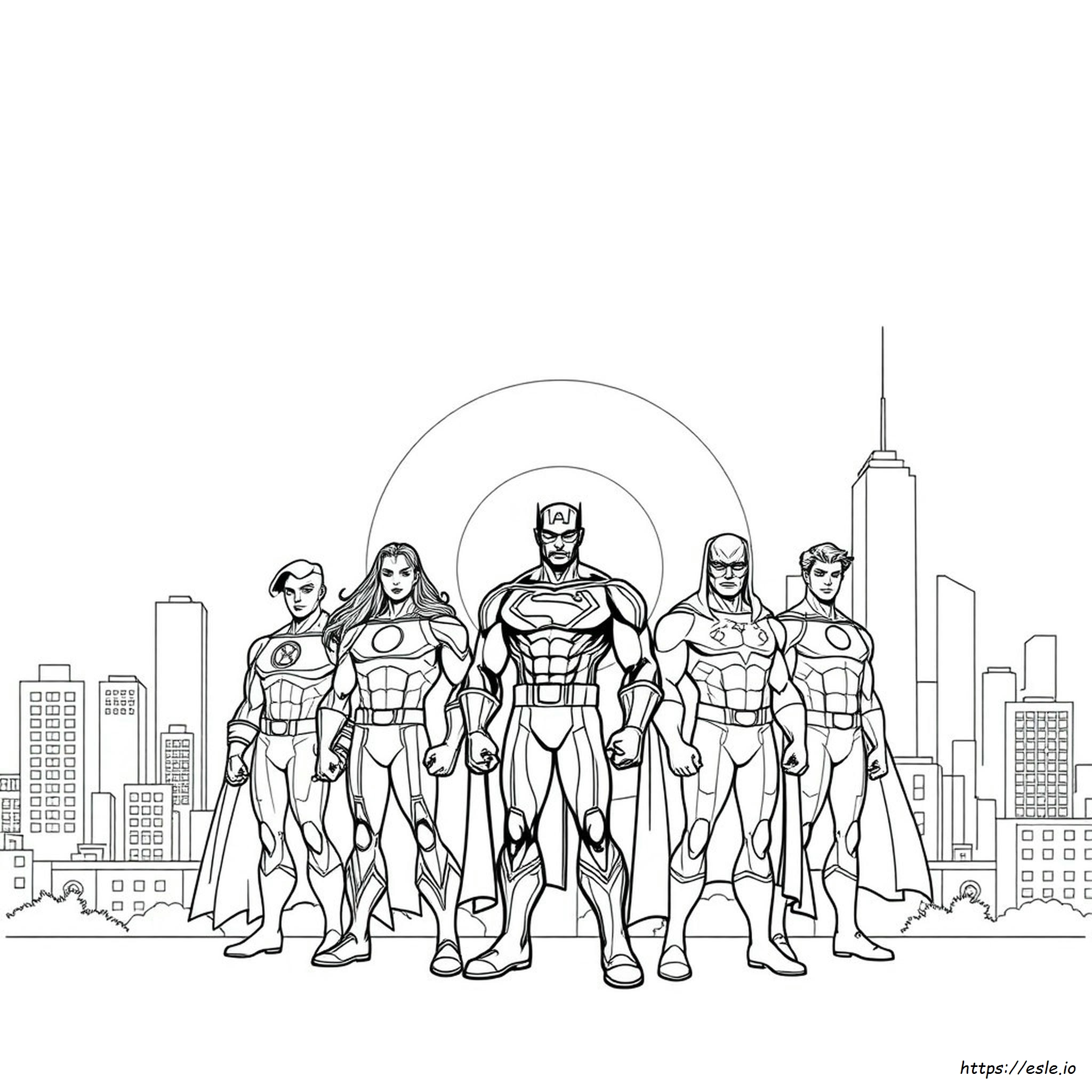 Marvel Heroes Colouring Pages