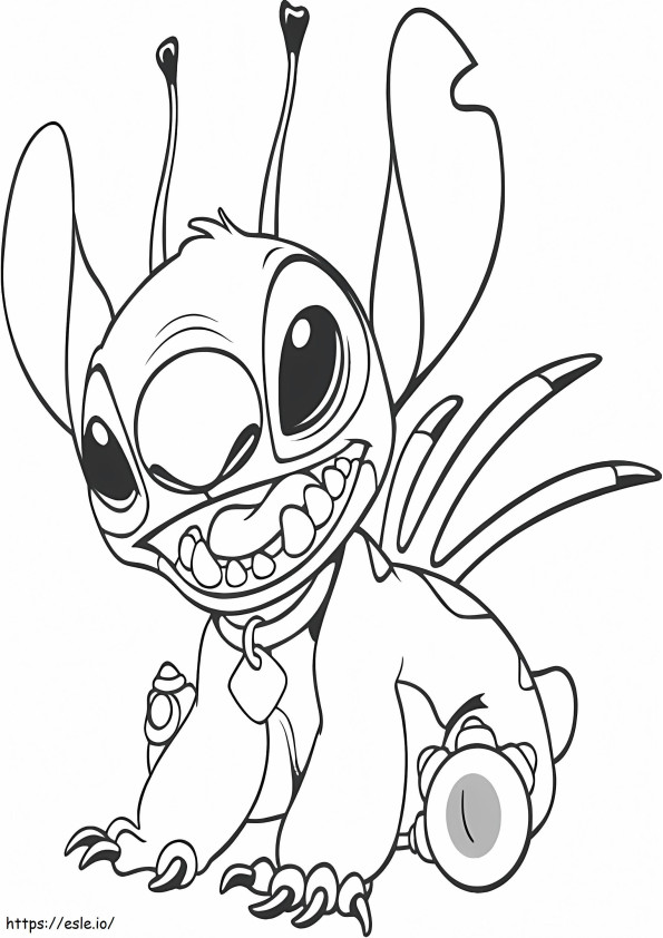 Stitch 1 coloring page