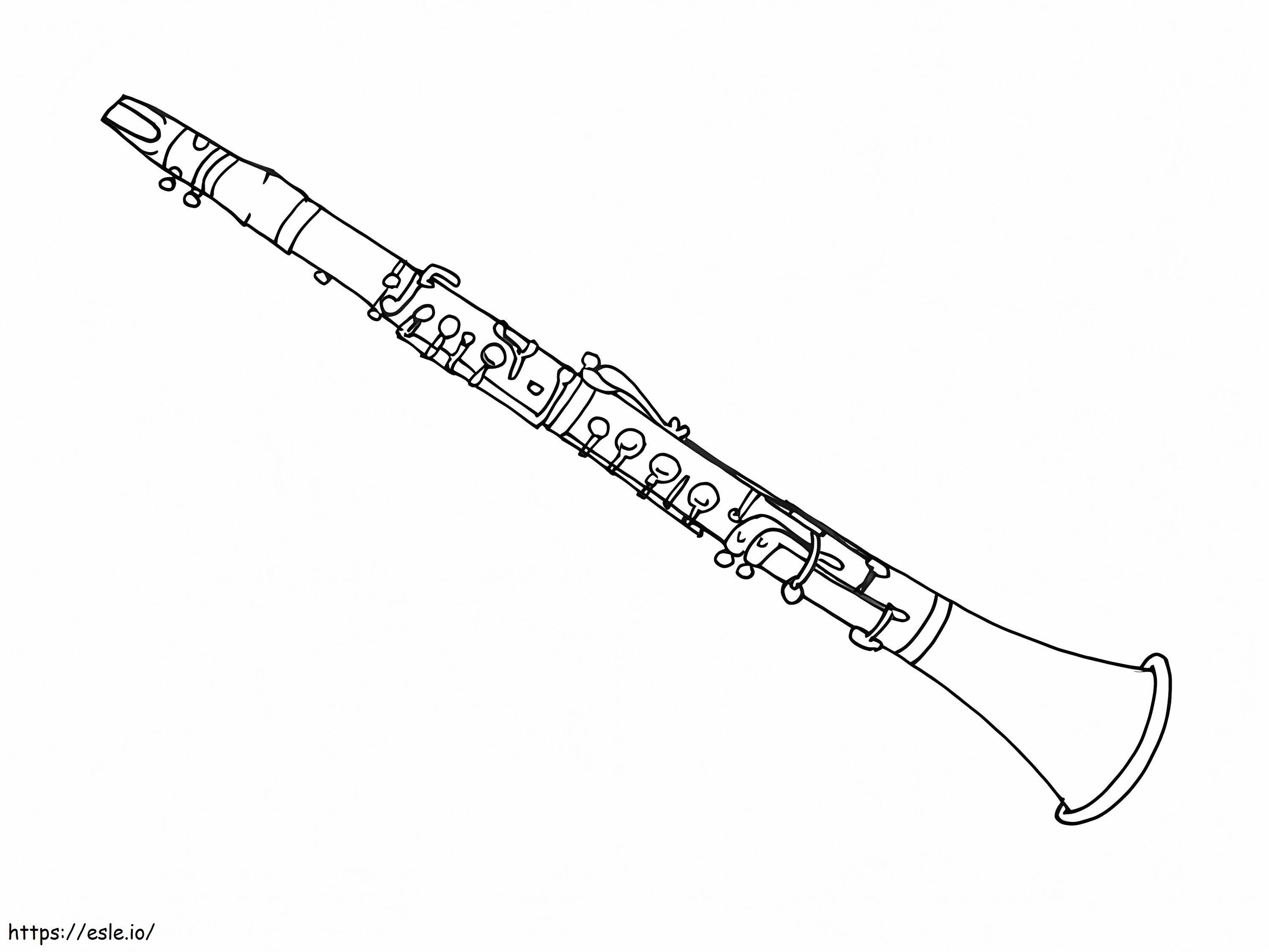 Clarinet Printable coloring page