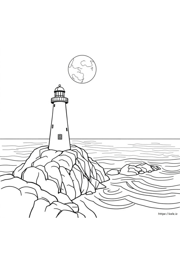 Coloriage Phare