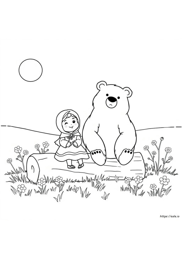 Masha And The Bear Images For Coloring