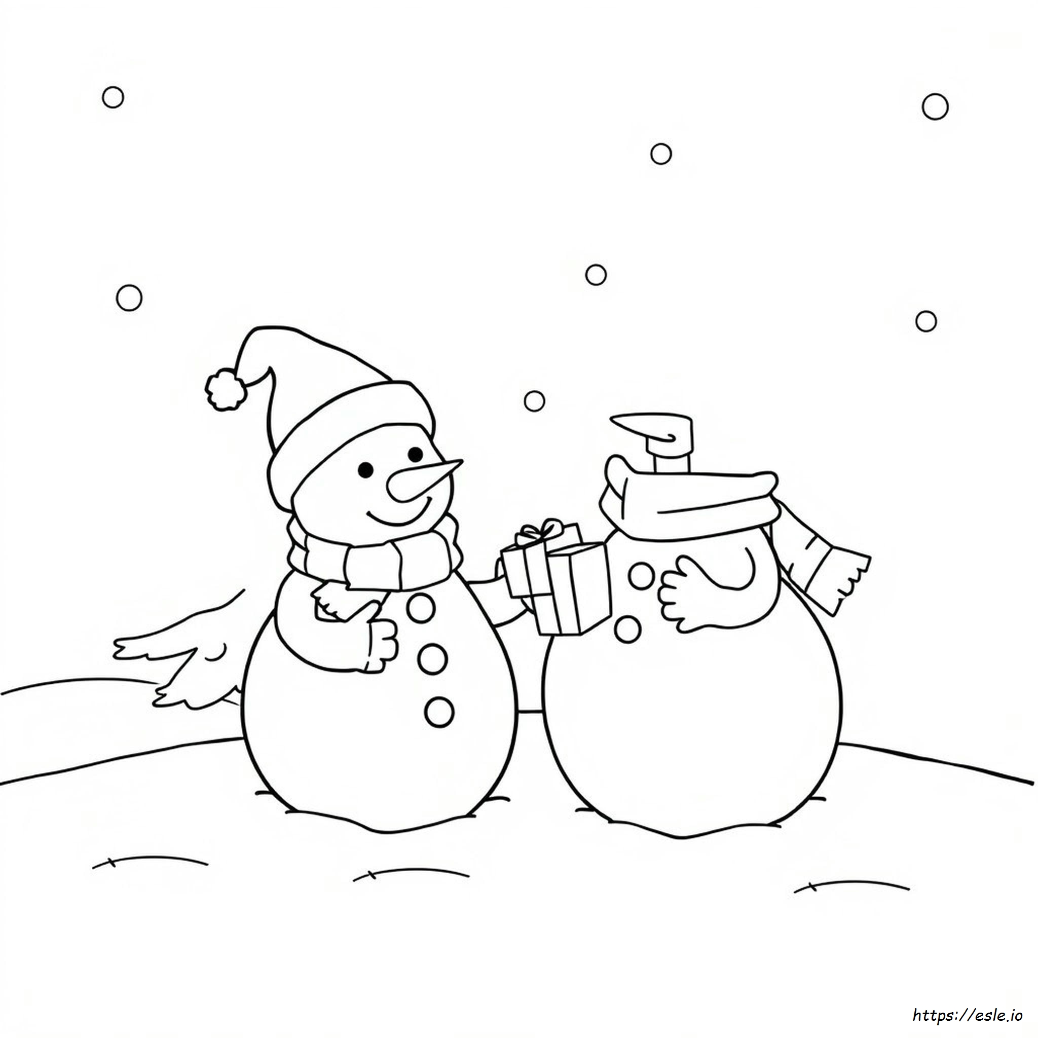 Snoppy Christmas Coloring Pages