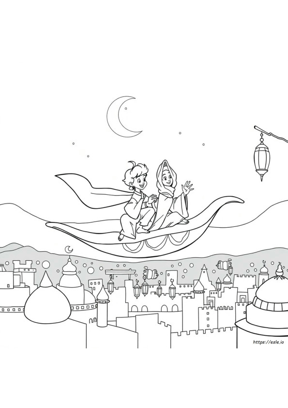 Coloriages Abu Aladdin
