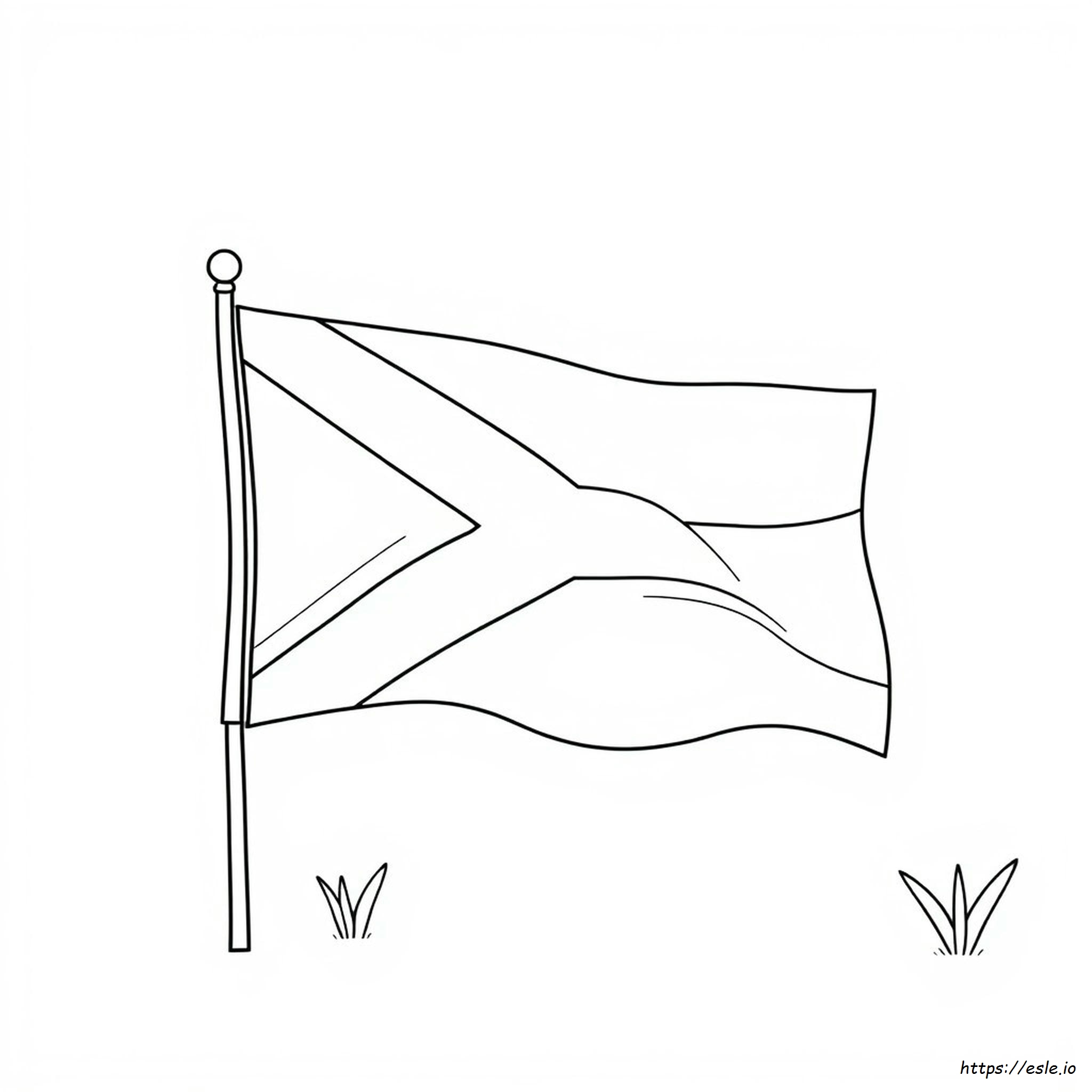 Bandeira Da África Do Sul Para Colorir