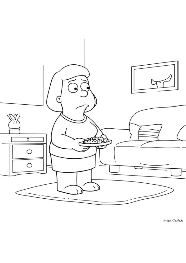 Family Guy Lois Coloring Pages
