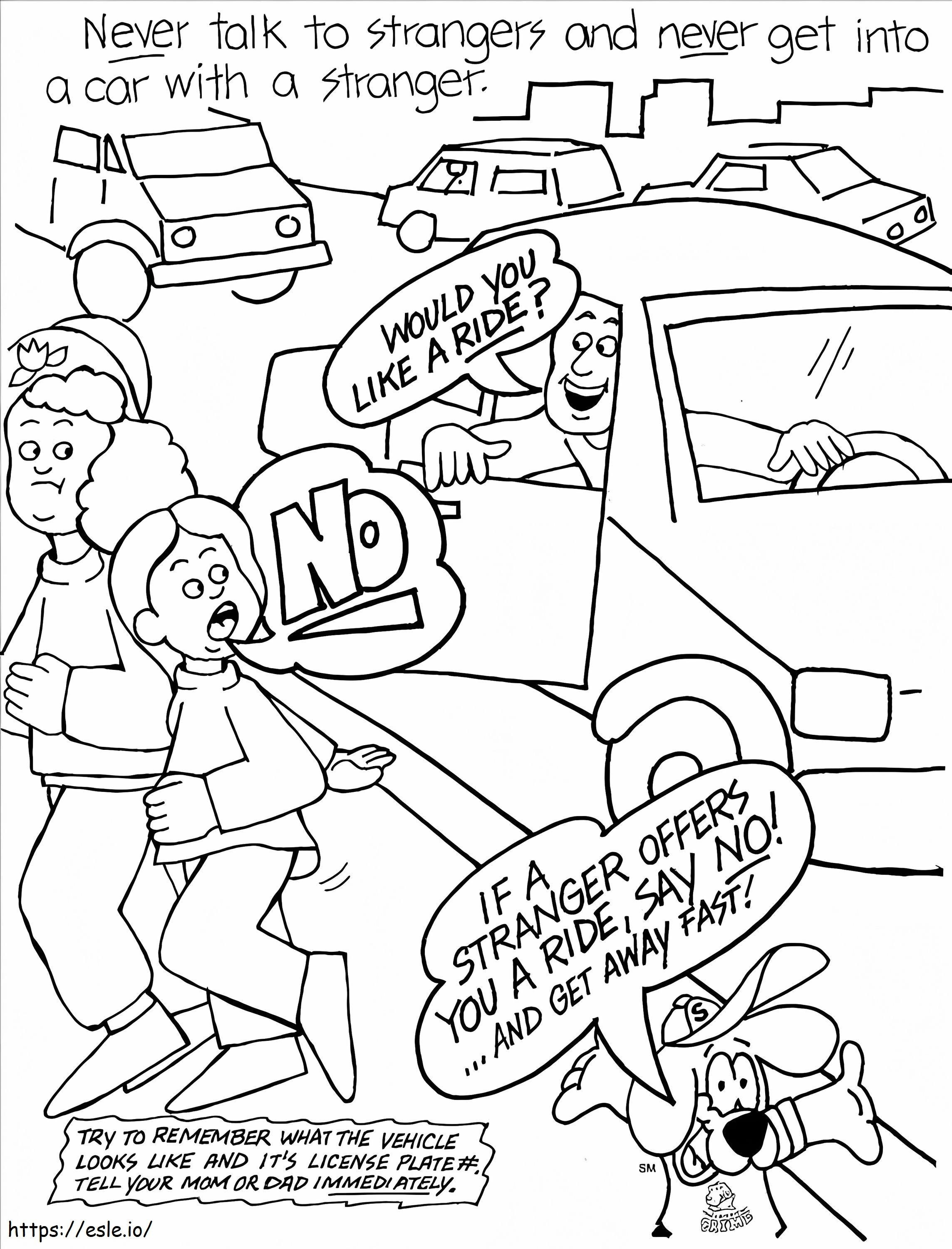 Child Safety 2 coloring page