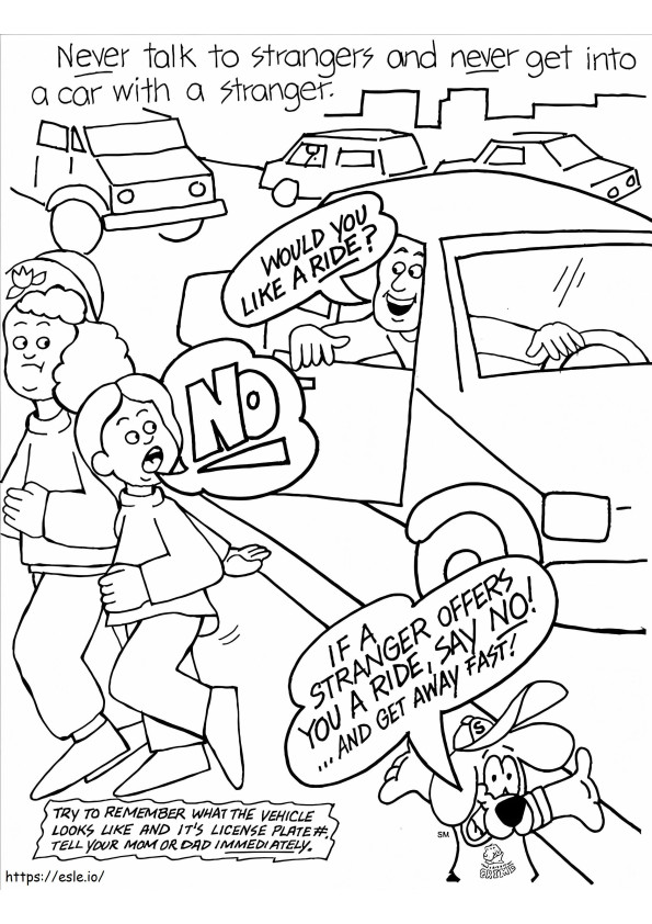 Child Safety 2 coloring page