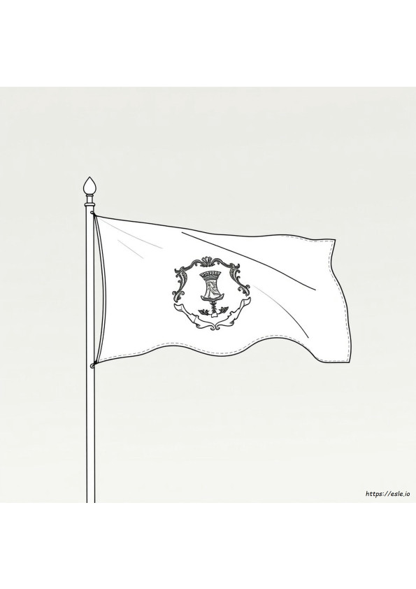 Virginia Flag Coloring Page