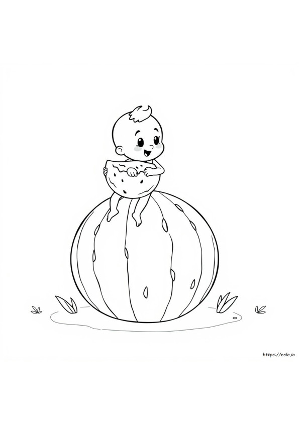 One In A Melon Coloring Page