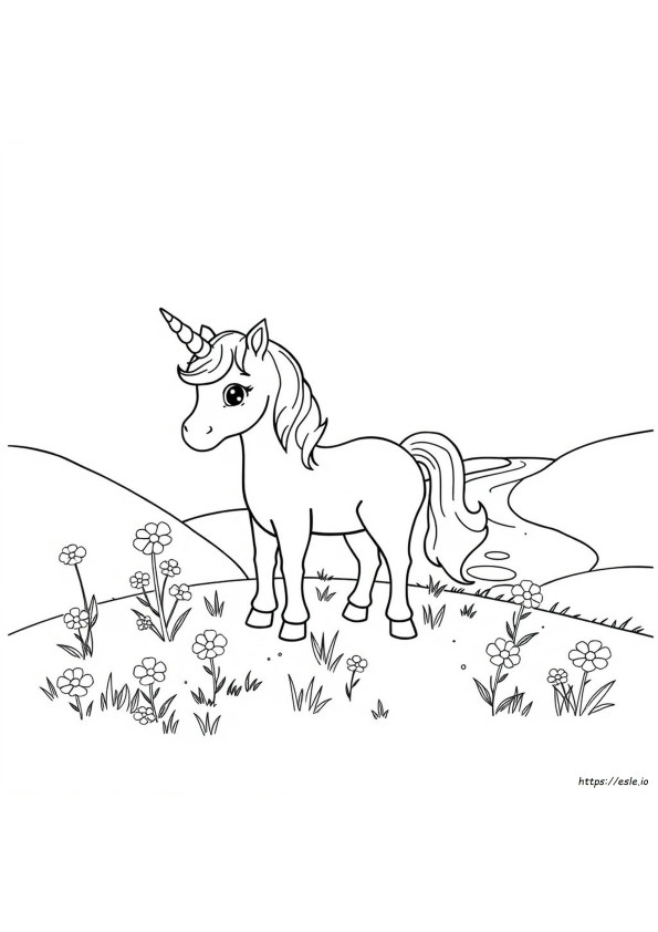 Coloriage Licorne Mignonne