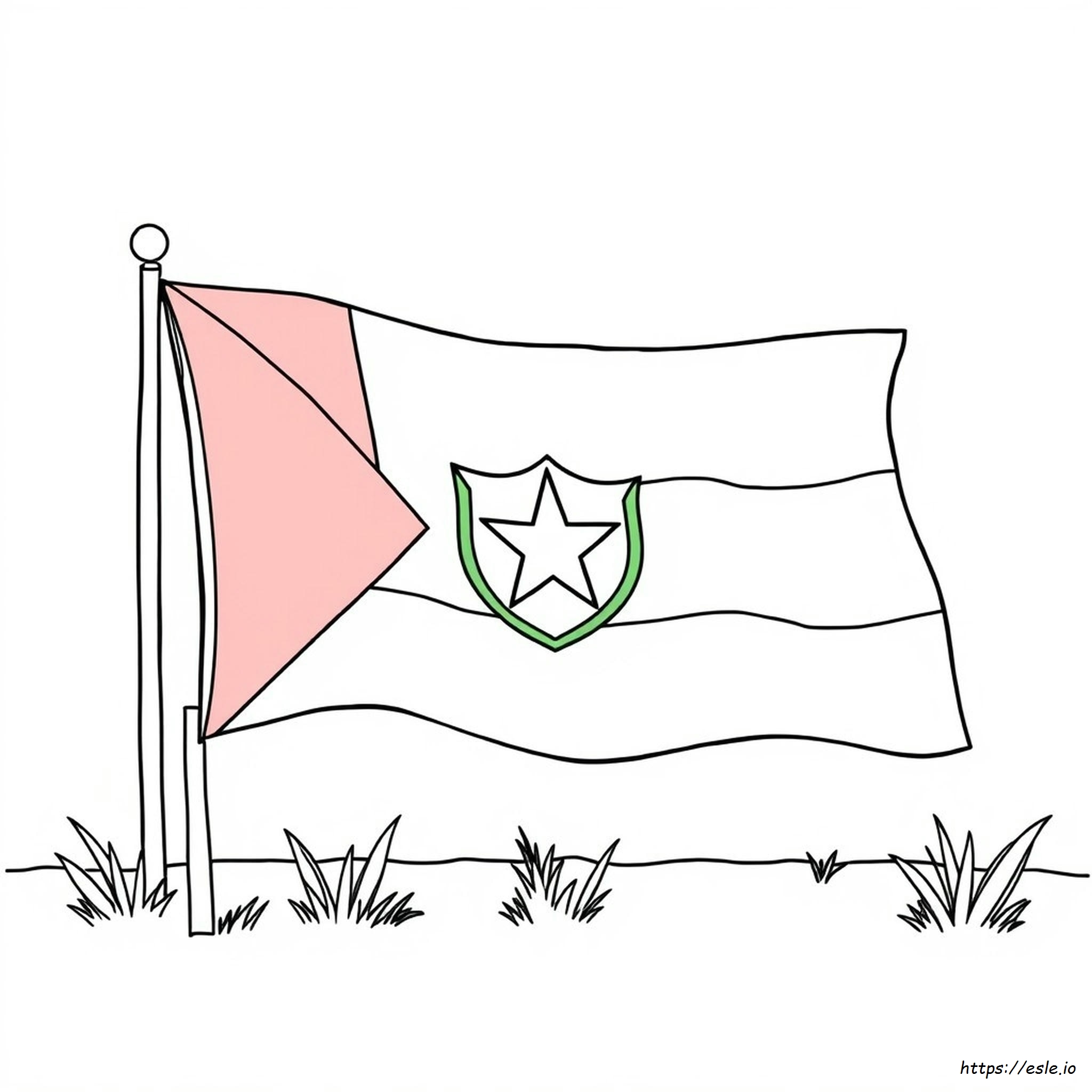 Bandiera Palestinese Da Colorare