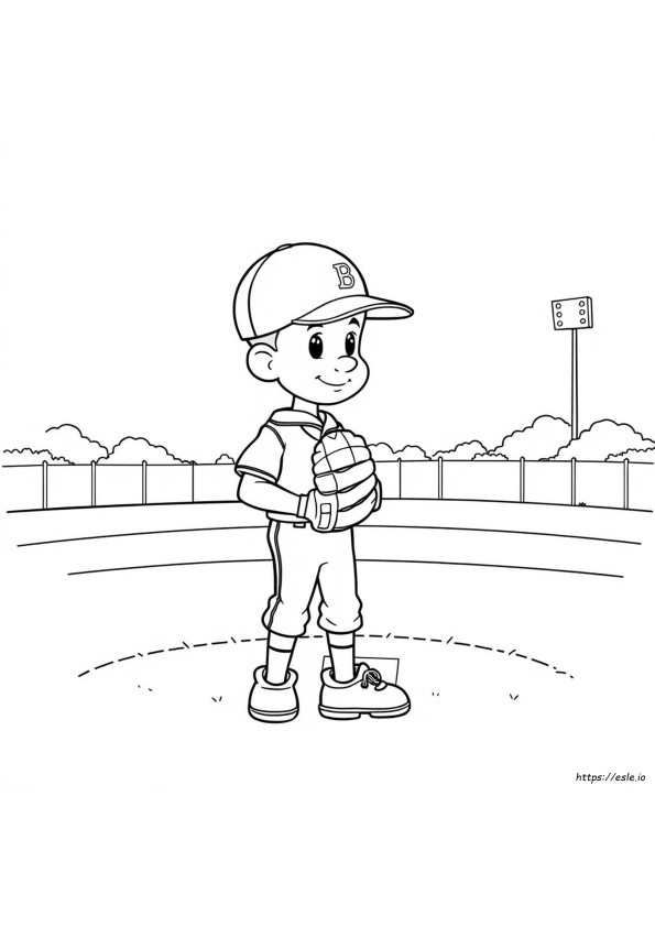 Baseballhelm Kleurplaat