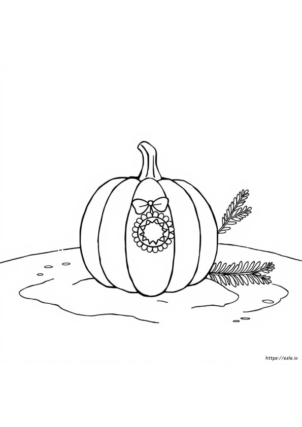 Coloriage Citrouille De Noël
