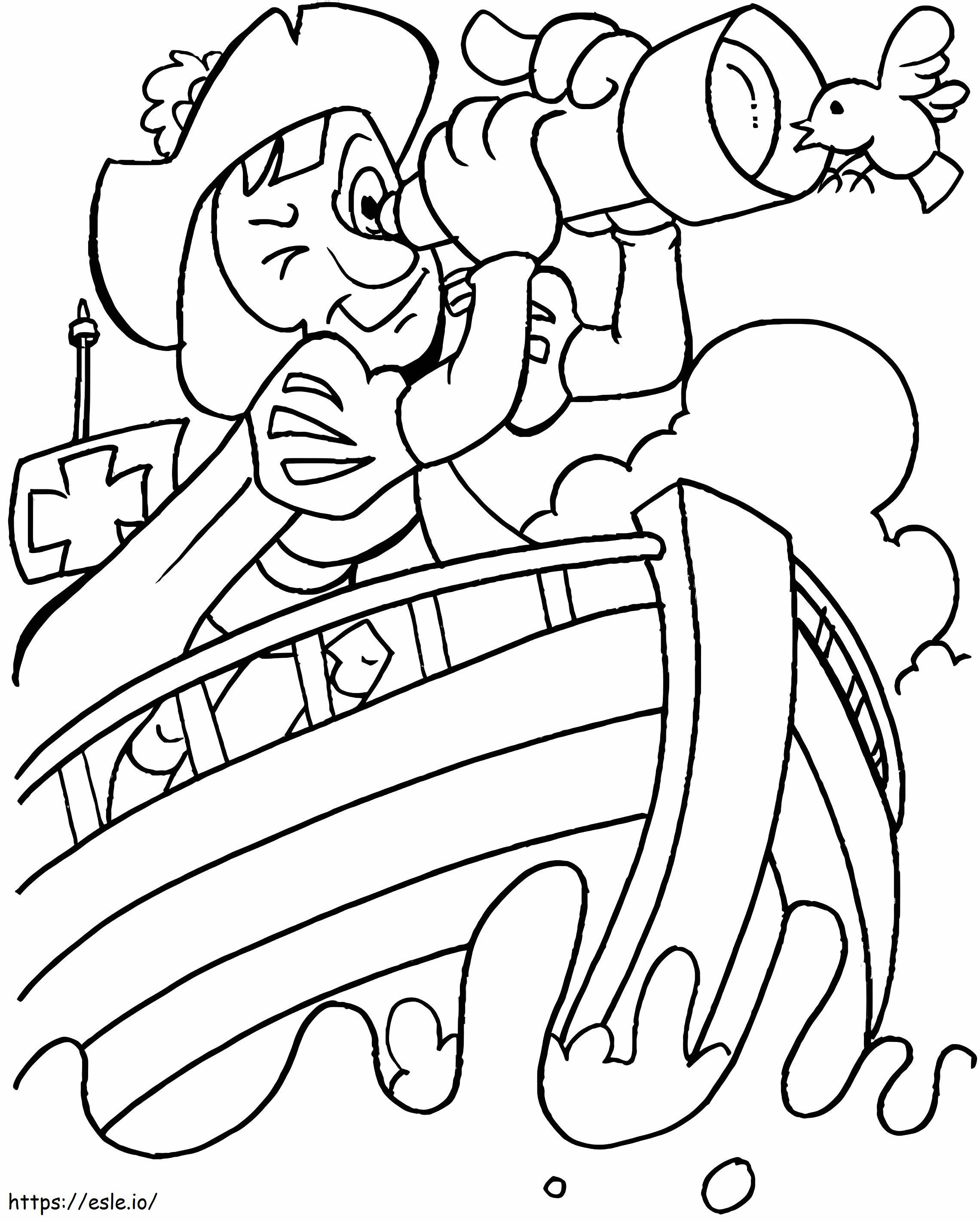 Christopher Columbus 7 coloring page