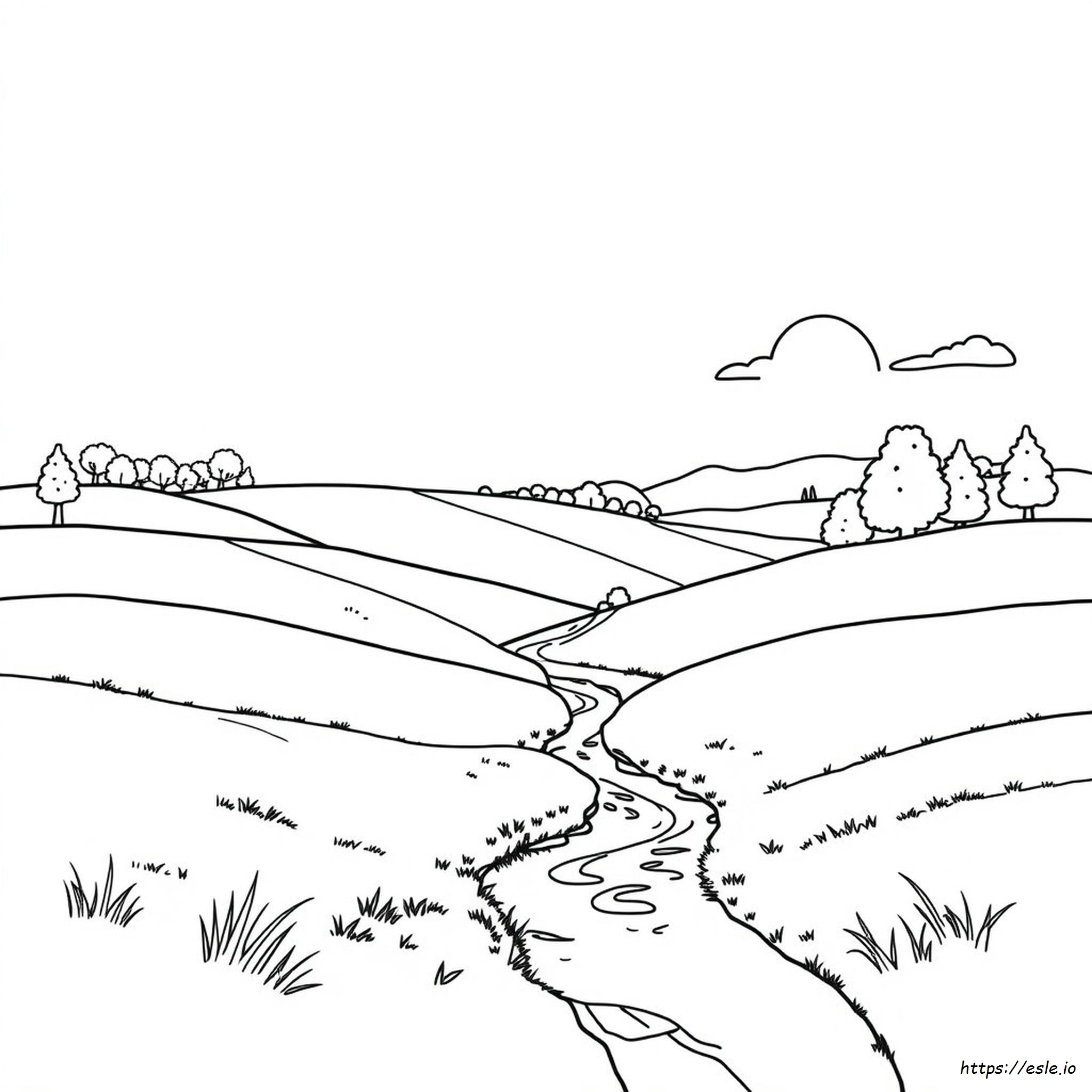 Scenery Coloring Pages Pdf