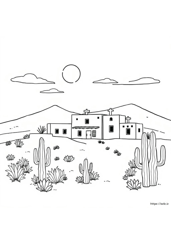 Pueblo Da Colorare
