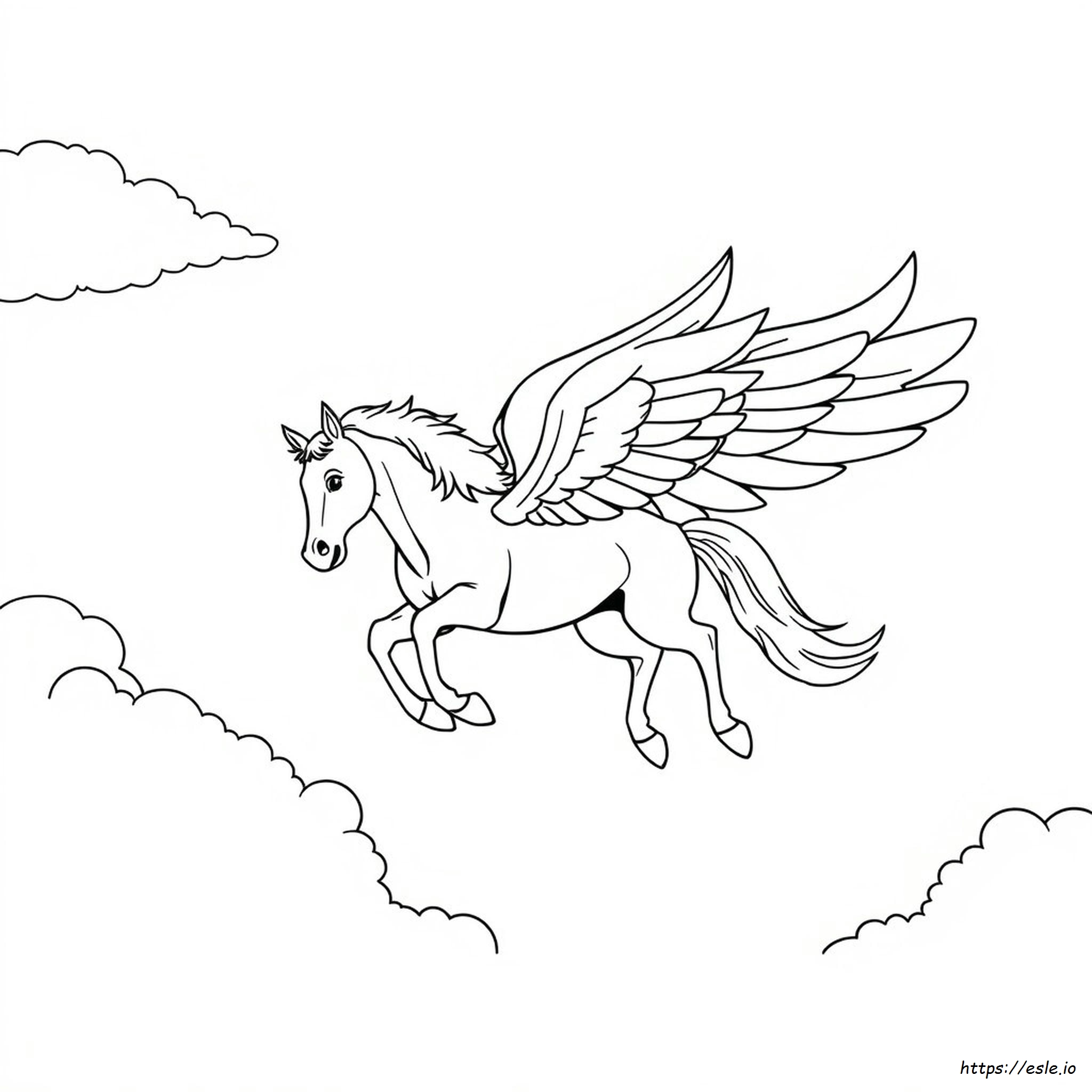 Horse With Wings Coloring Page