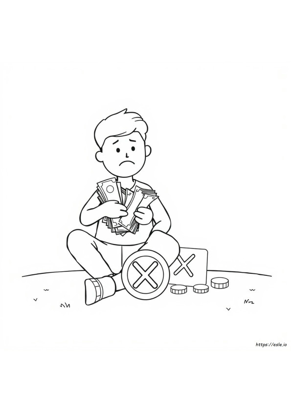 Coloriage Dette