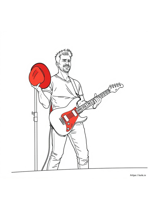Adam Levine Coloring Pages