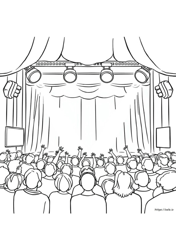 Broadway Gambar Mewarnai Dapat Dicetak Gratis